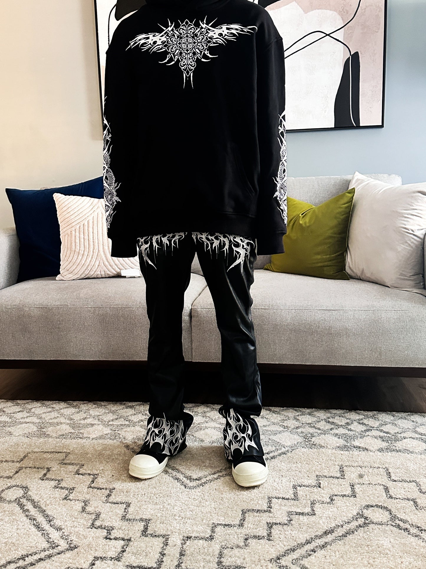 “TRIBAL CROSS” HOODIE