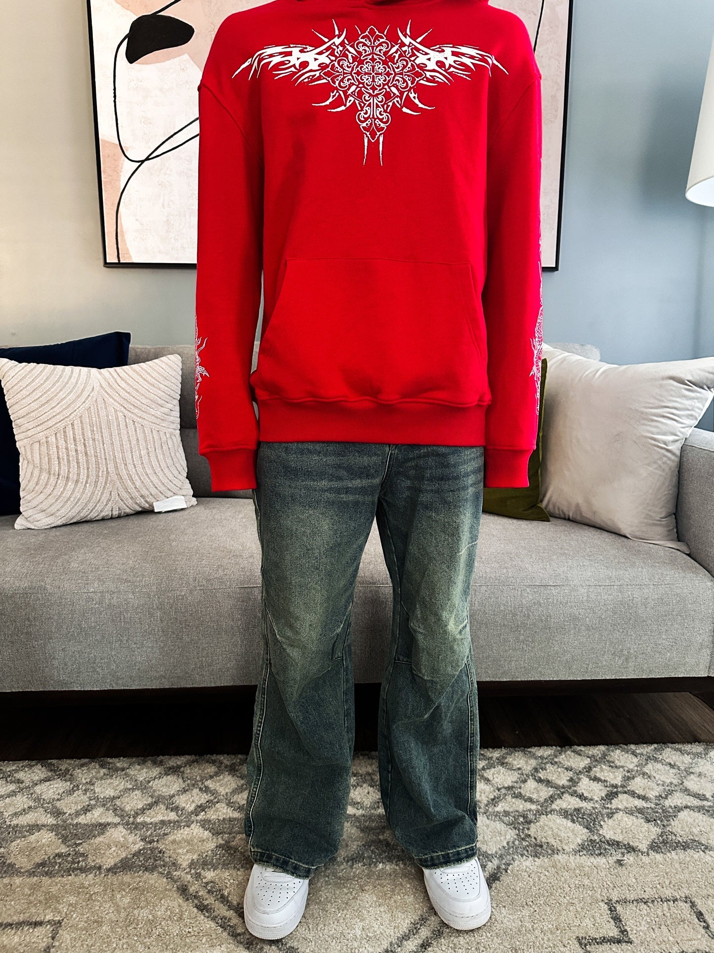 “TRIBAL CROSS” HOODIE