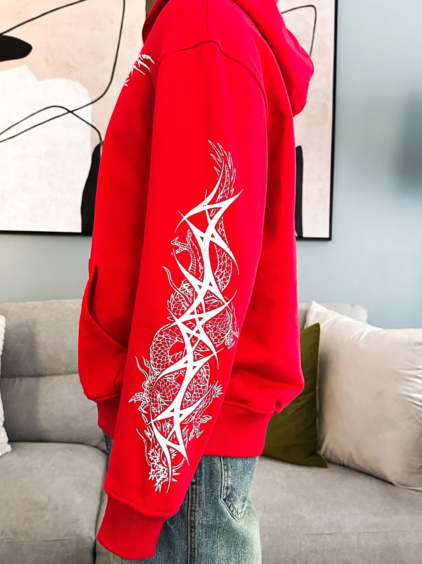 “TRIBAL CROSS” HOODIE