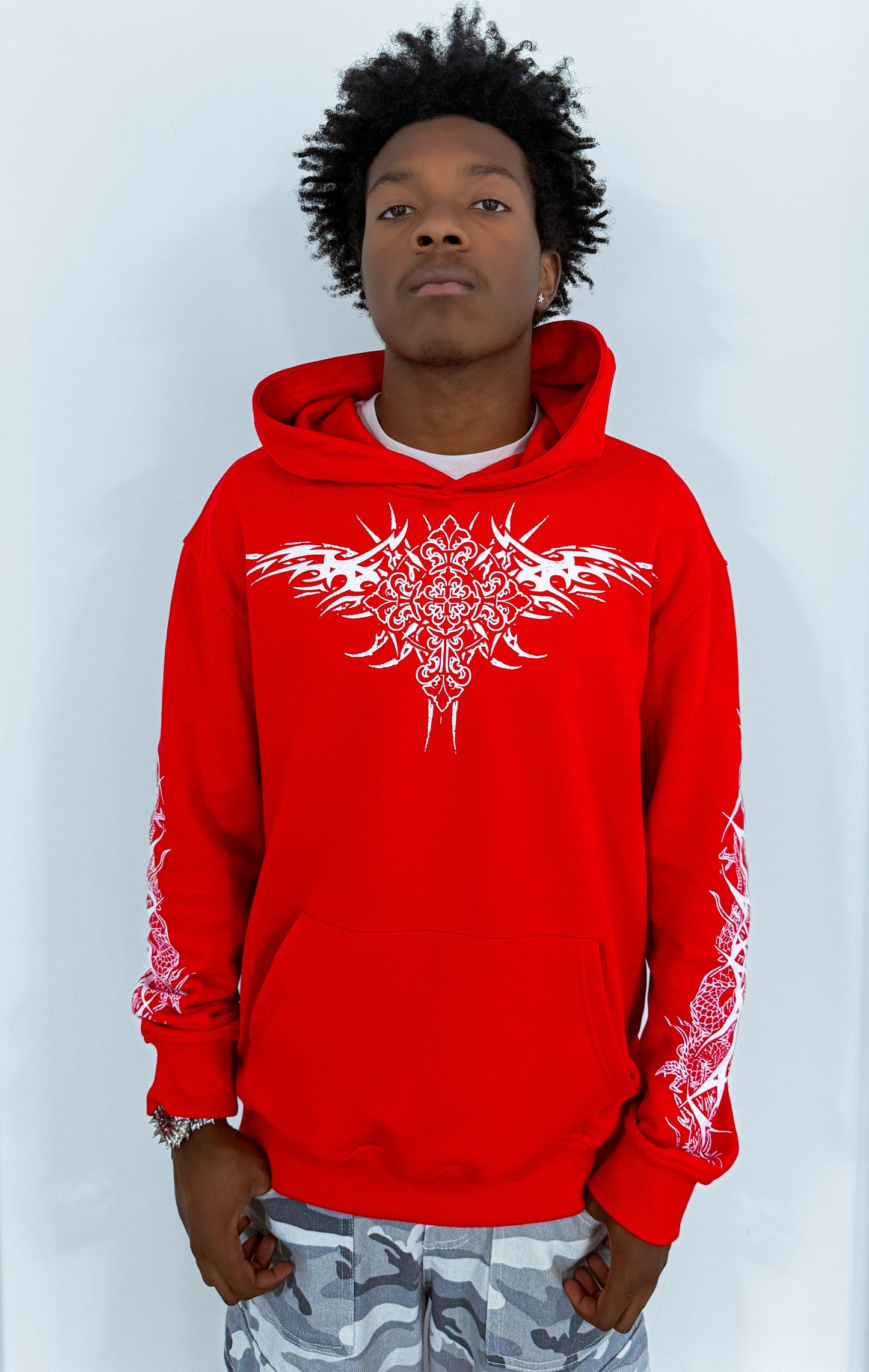 “TRIBAL CROSS” HOODIE